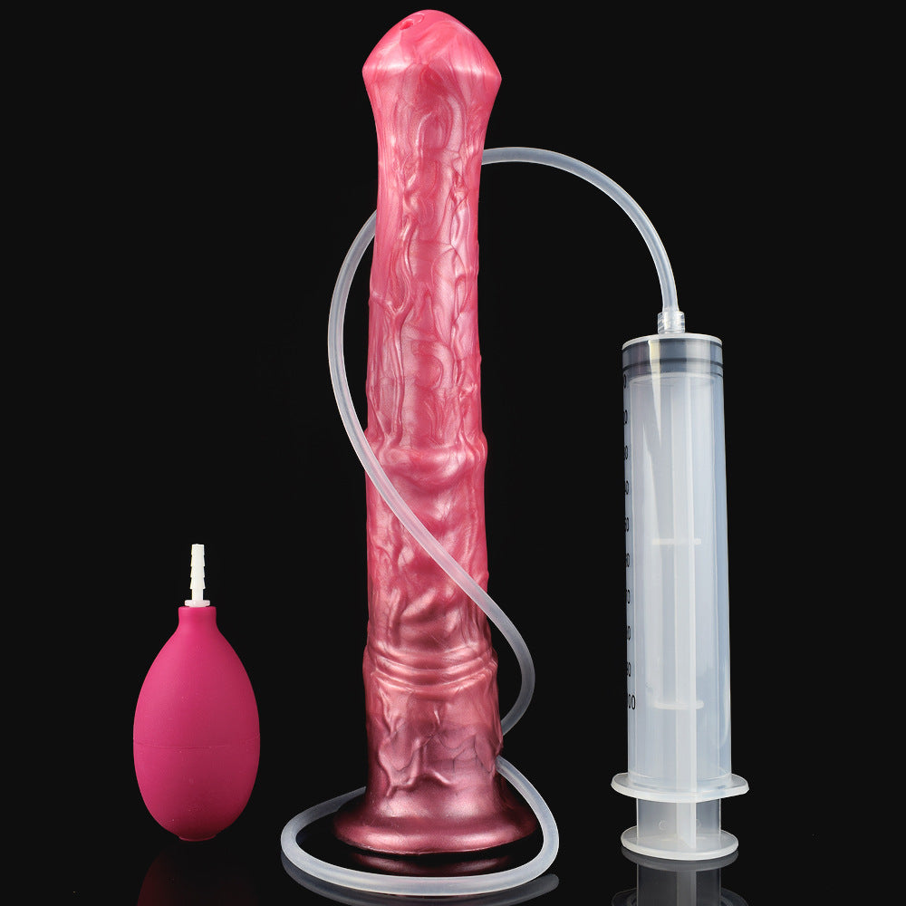 Consolador de silicona Fantasy Monster para eyaculación femenina: juguete de placer vaginal inspirado en un caballo