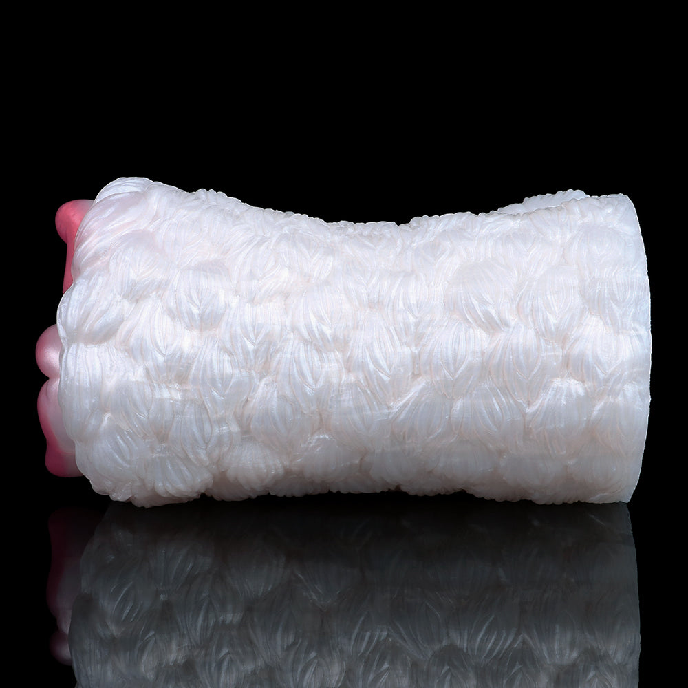 Dual-Channel Silicone Vibrating Pocket Pussy — Male Penis Massage Masturbation Cup