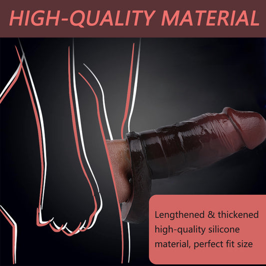 Cómoda funda de silicona para el pene: diseñada para retrasar el placer
