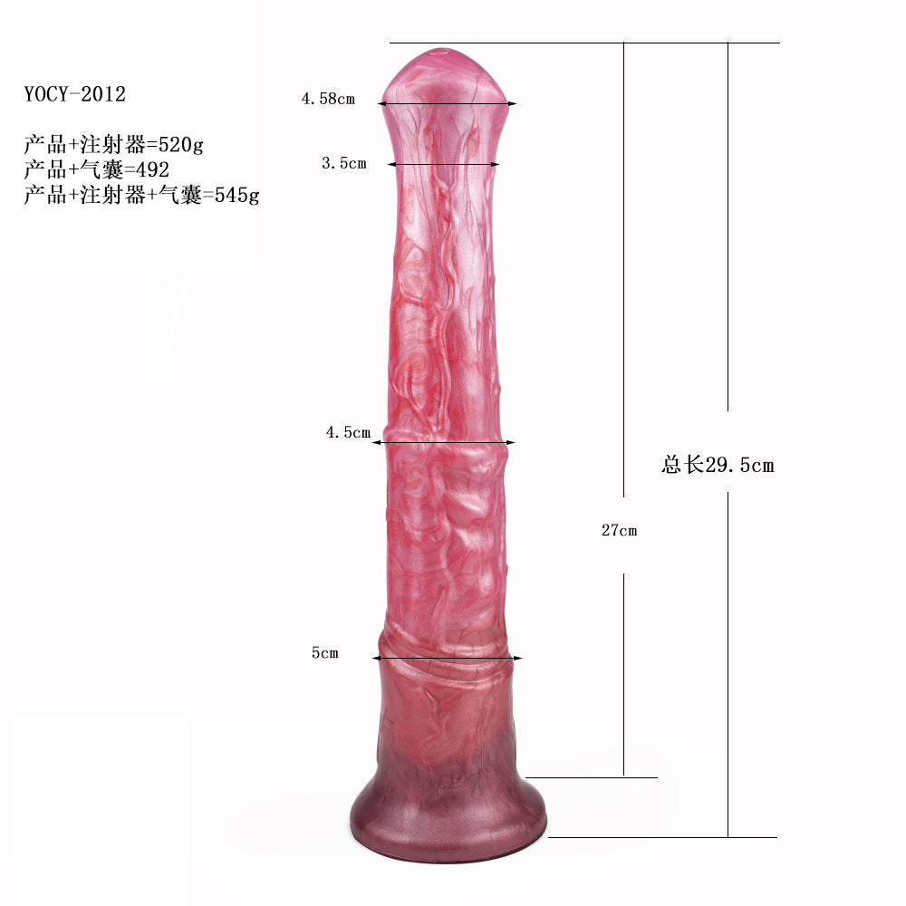 Consolador de silicona Fantasy Monster para eyaculación femenina: juguete de placer vaginal inspirado en un caballo