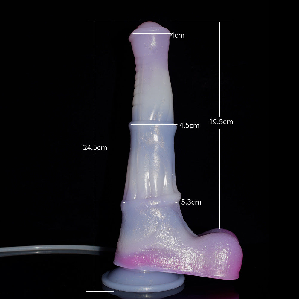 Fantasy Monster Horse Squirting Dildo - Female Anal and Vaginal Simulation Ejaculation Control Device
