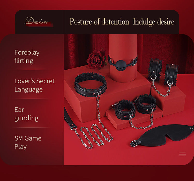 Kit de bondage de encaje – Restricciones extremas negras. Despierta tu BDSM interior. Juguetes sexuales pervertidos.