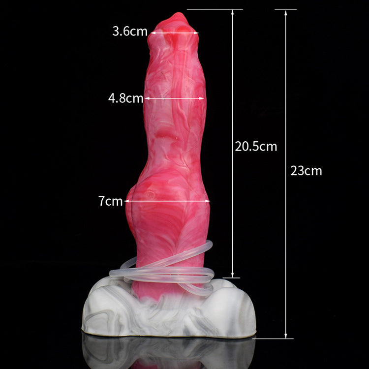 Shepherd Fantasy Dog Silicone Squirting Dildo – Stimulating Vagina Female Sex Toy