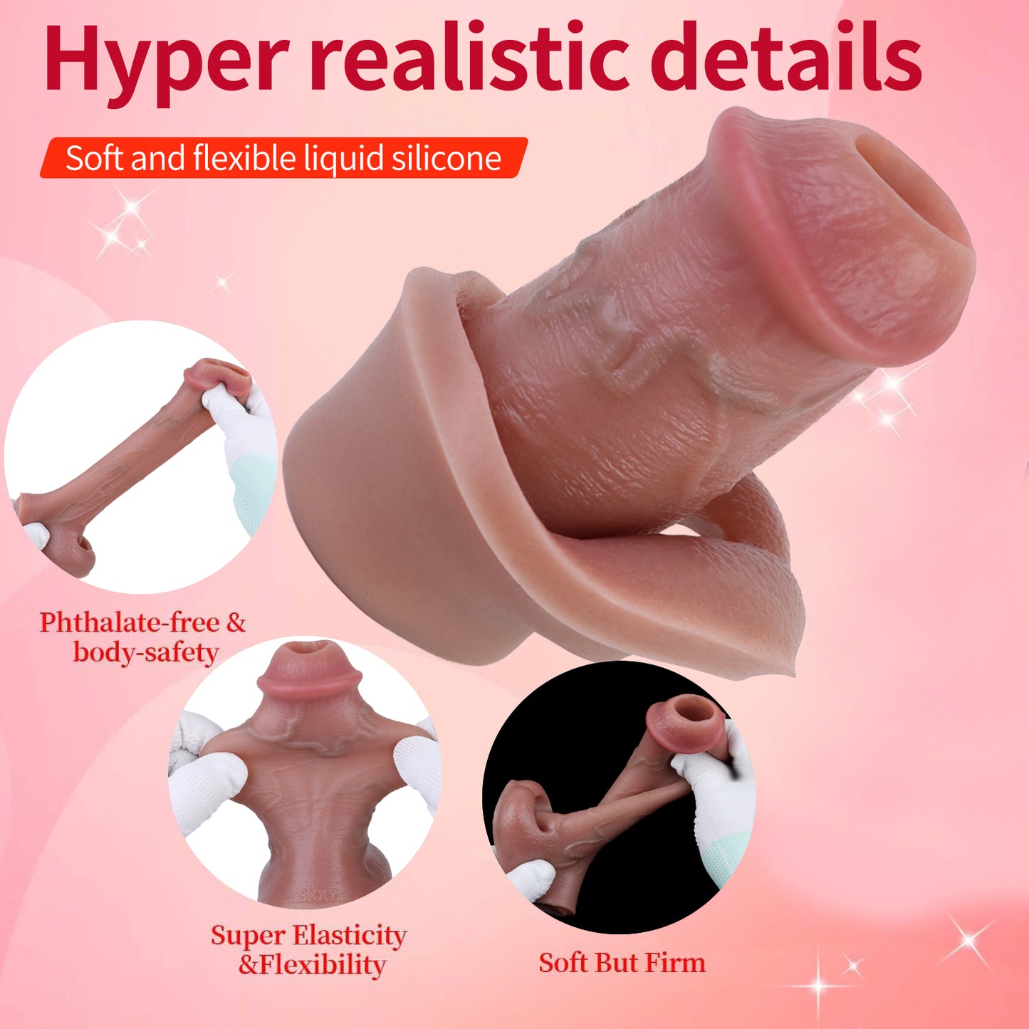Realistic Silicone Penis Sleeve — Ultimate Realistic Touch, Confidence-Boosting SexToys