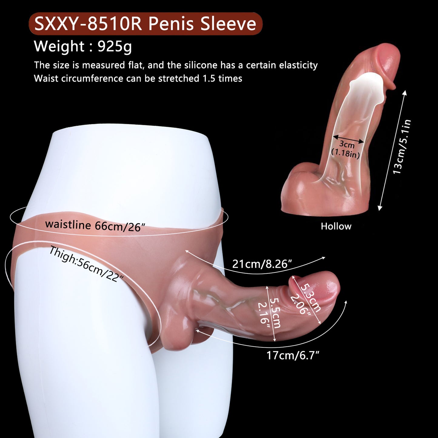 Pantalones con mangas para el pene realistas: mejoran la comodidad y el uso de juguetes sexuales