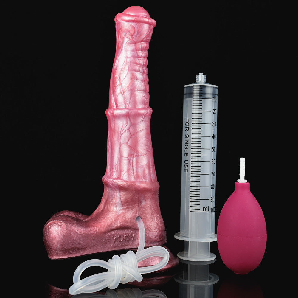 Fantasy Monster Horse Squirting Dildo - Female Anal and Vaginal Simulation Ejaculation Control Device