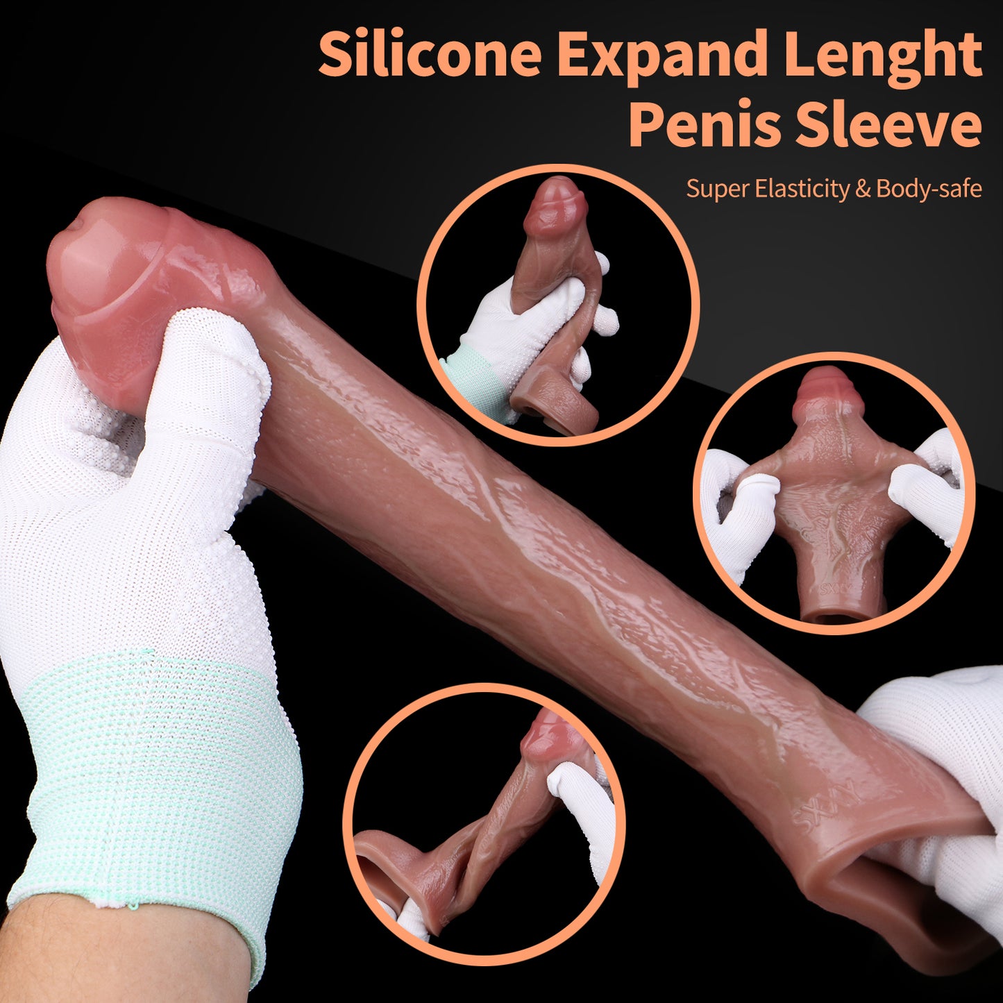 Flesh-Colored Silicone Cock Sleeve – Physical Delay& Length Enhancement, Reinventing Lasting Confidence in Adult Toy Experience