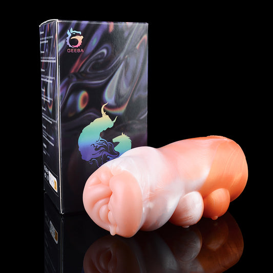 Masajeador de pene masculino mejorado Cloud Cat Pocket Pussy - Diseño de masturbación de labios grandes para juguetes sexuales masculinos