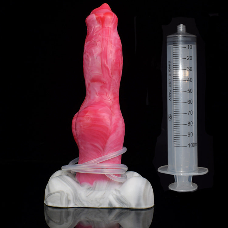 Shepherd Fantasy Dog Silicone Squirting Dildo – Stimulating Vagina Female Sex Toy