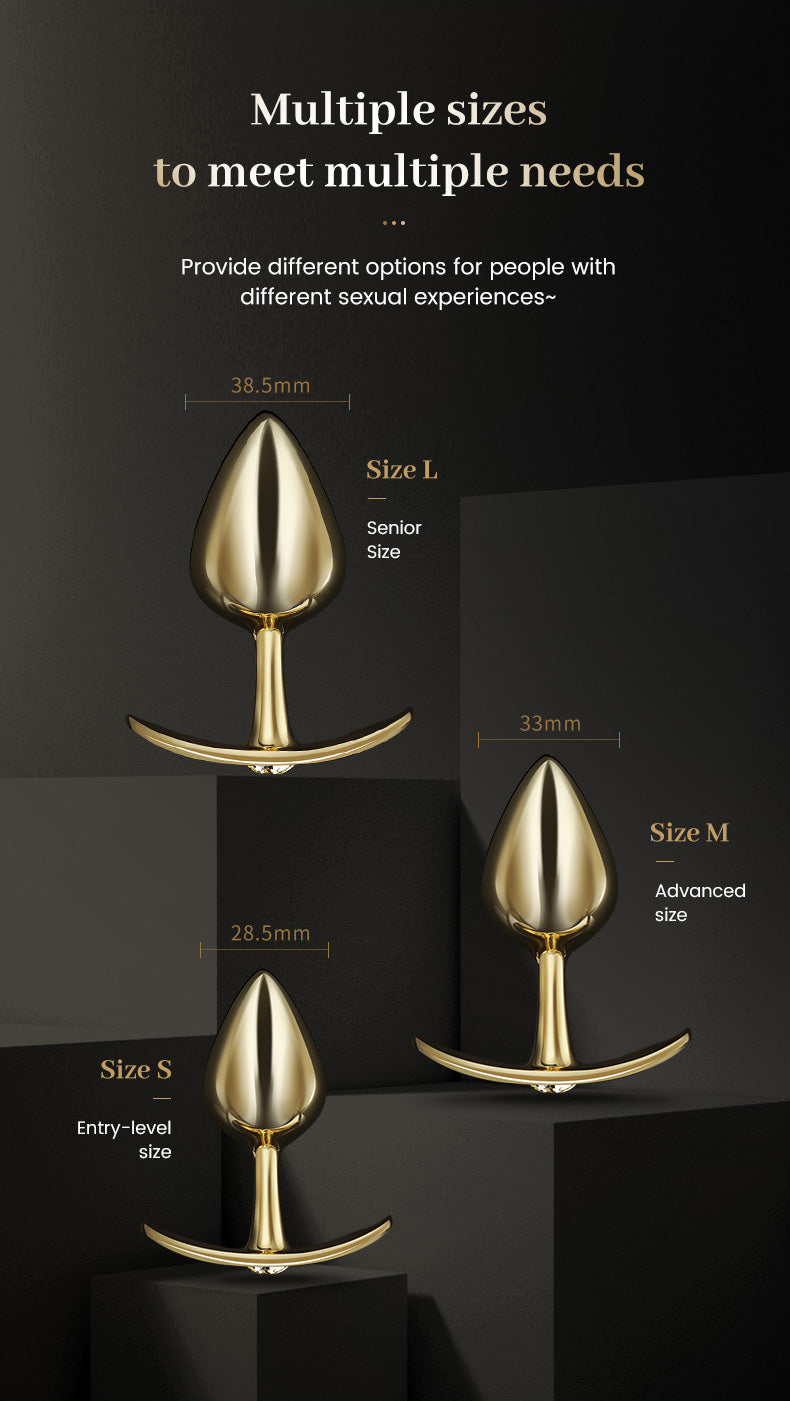 Diamond Butt Plug Anal – Ruined Orgasm Metal Bondage Restraint Female Sex Toys