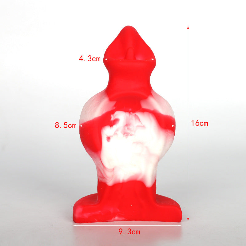 Fantasy Dog Dildo Anal Butt Plug-Realistic Vibrators Silicone Sex Toys for Women Men