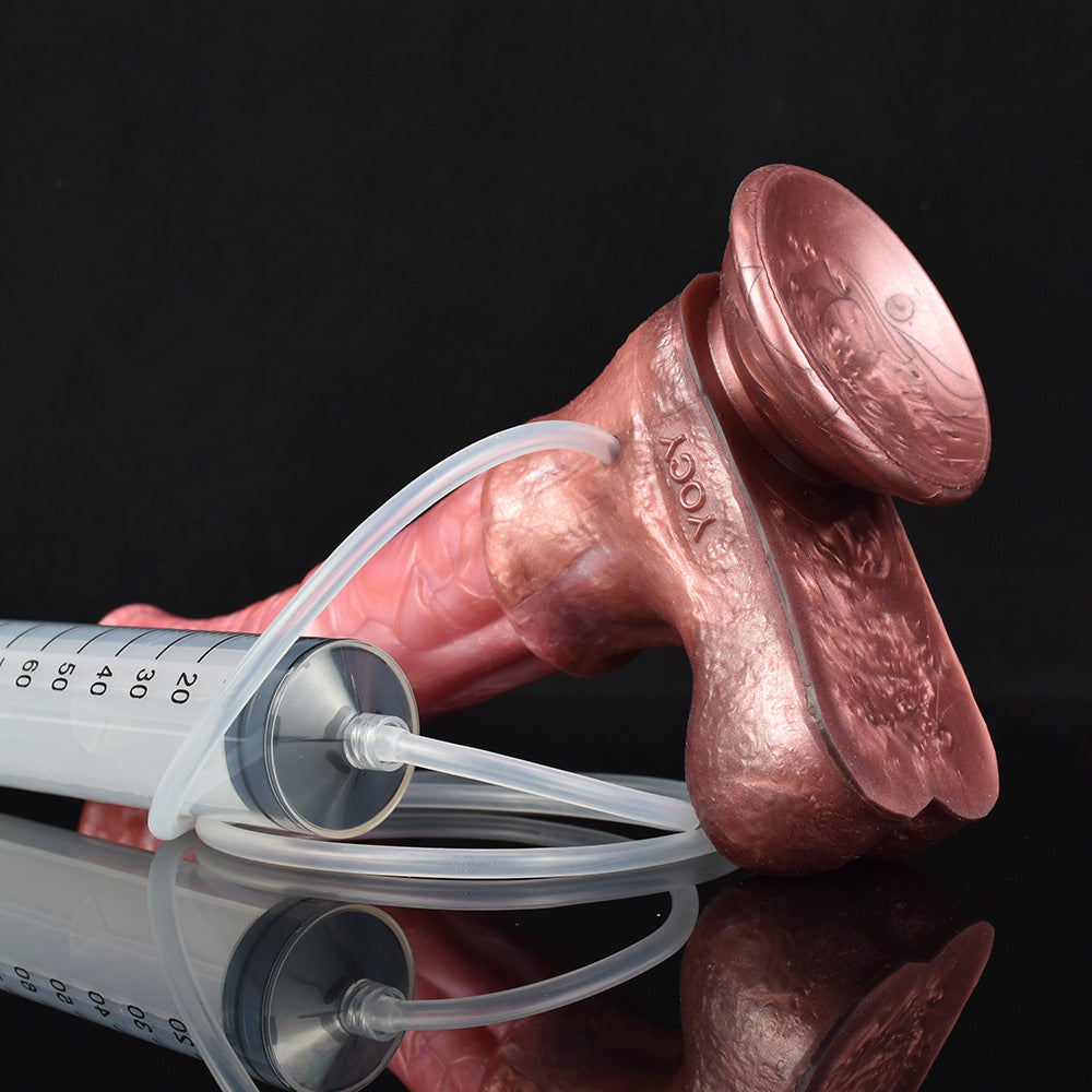 Fantasy Monster Horse Squirting Dildo - Female Anal and Vaginal Simulation Ejaculation Control Device