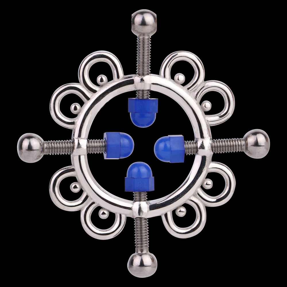 Snowflake Nipple Clamps Bondage Kit – Metal Extreme Restraints Female Sex Toys for BDSM