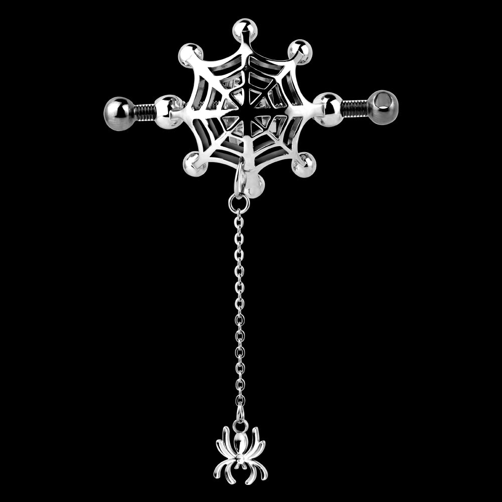 Spider Web Erect Nipple Clamps Sex Toys - Extreme BDSM Strap On of Women