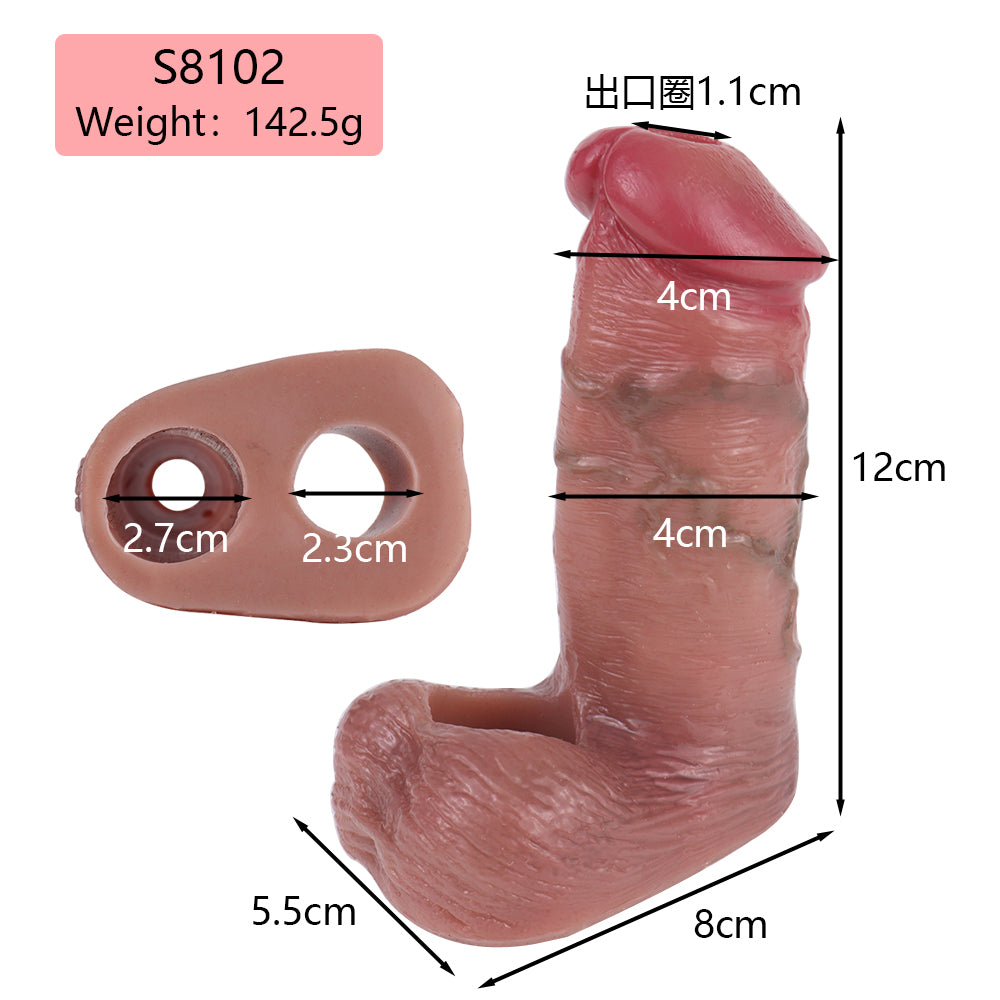 Lightweight Silicone Penis Extender – Boost Stamina & Authentic Feel Cock Sleeve