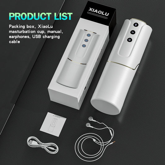 Masturbación mutua inteligente: masajeador de pene interactivo controlado por voz para hombres