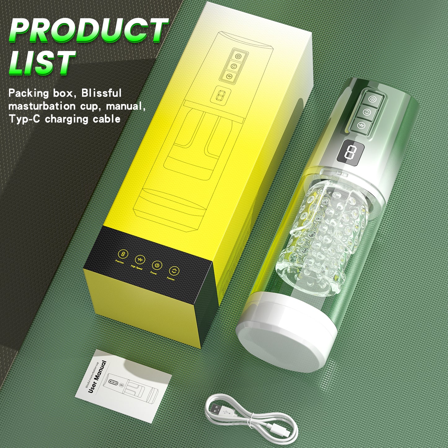 Intelligent Thrusting & Rotating Blowjobs – Multi-Mode Adjustable Sex Toys for Men