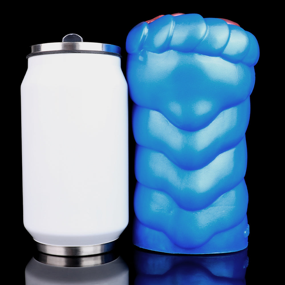 Insectoid Fantasy Vibrating Pocket Pussy — Spiral Silicone Masturbation Cup Shell