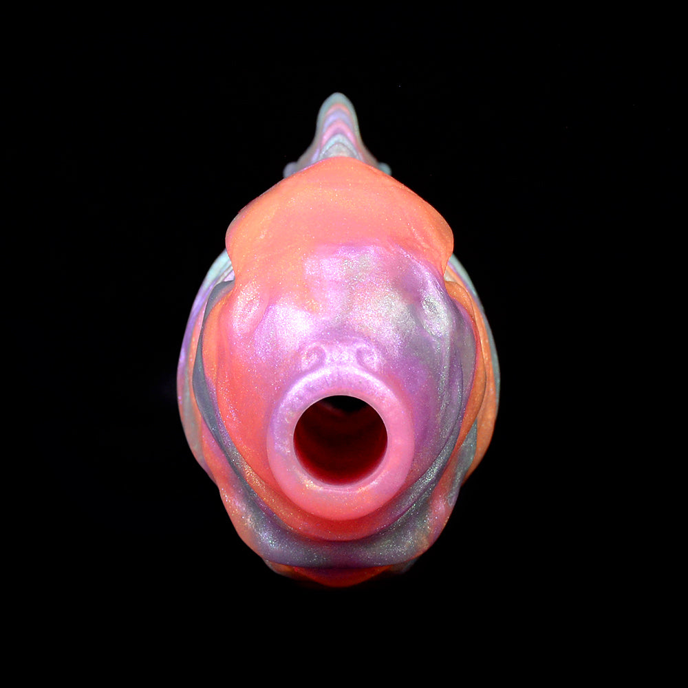 Fish-Shaped Horizontal Ball Gag – Neon-Colored Silicone Bondage Toy