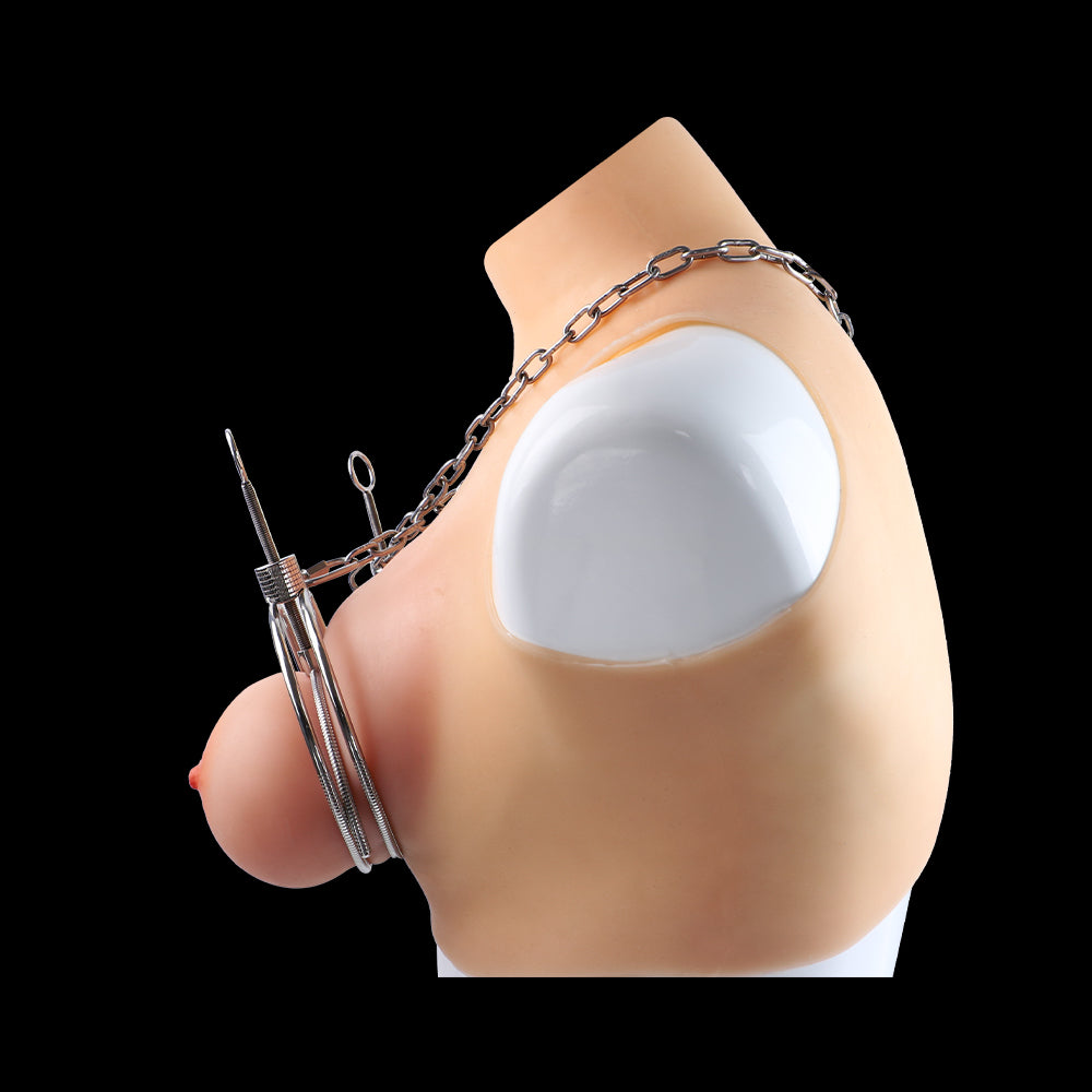 Non-Spiked Heavy Metal Breast Clamps – Bondage and Visual Impact Sex Toy