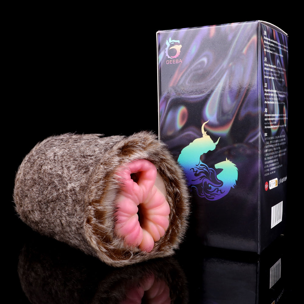 Realistic Bionic Dual-Channel Pocket Pussy – Lion Design for Insertable Penis Massager Sex Toys