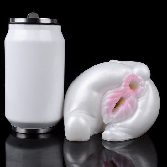 Snow Pulse Pig Bionic Pocket Pussy: Masajeador de pene vibratorio insertable de doble canal