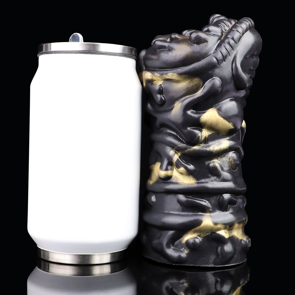 Monster Fantasy Pocket Pussy – Black Gold Silicone Vagina Male Masturbator
