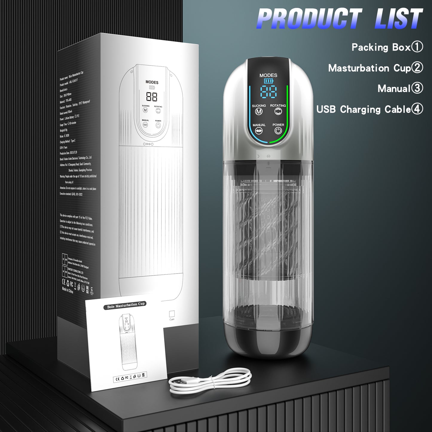 Smart Licking Male Penile Massage Stroker – Hands-Free Sexual Toys