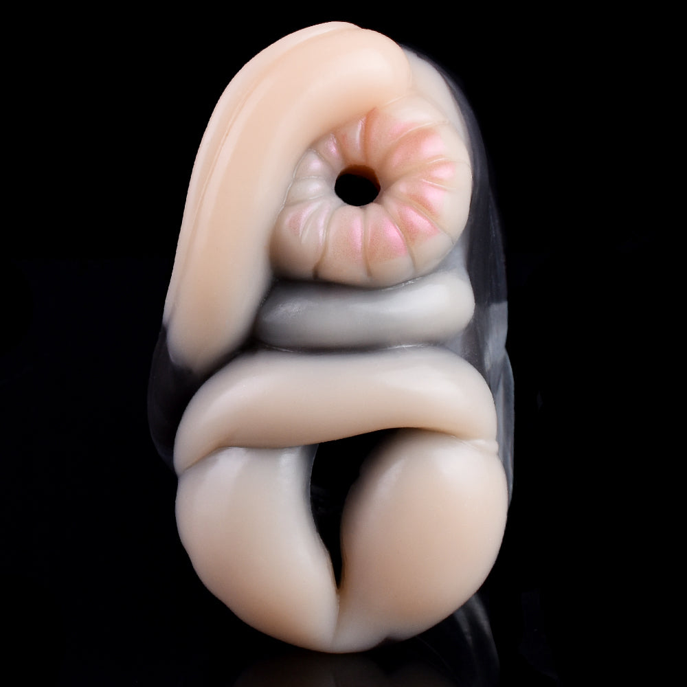 Beast World Giraffe Pocket Pussy – Orange Wild Silicone Nipple-Contact Stroker