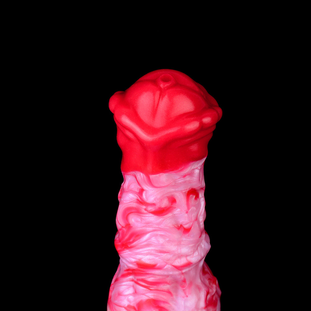 Inflating Squirting Dildo With Giant Testicle Base-Stimulation G-Spot Female Masturbation