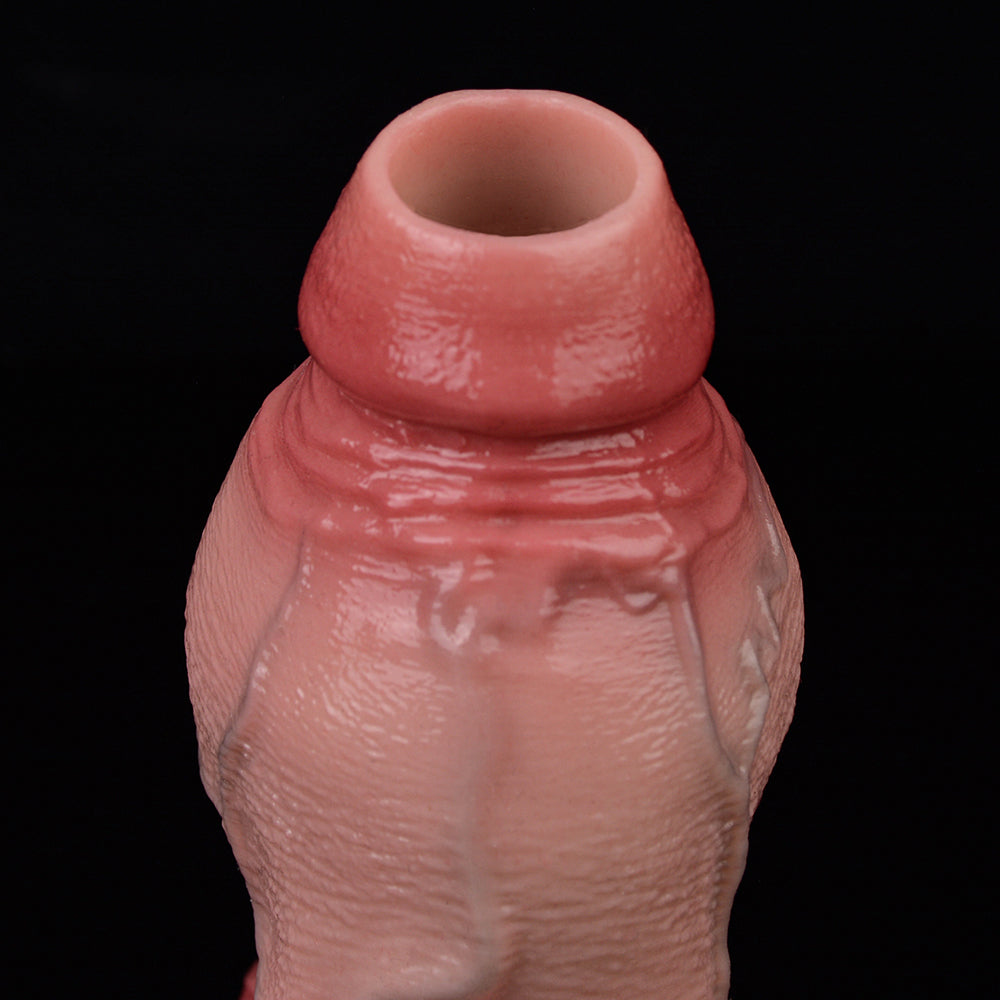 Thick Silicone Penis Sleeve - Built for 5-Inch Cock, The Short and Thick Power Play