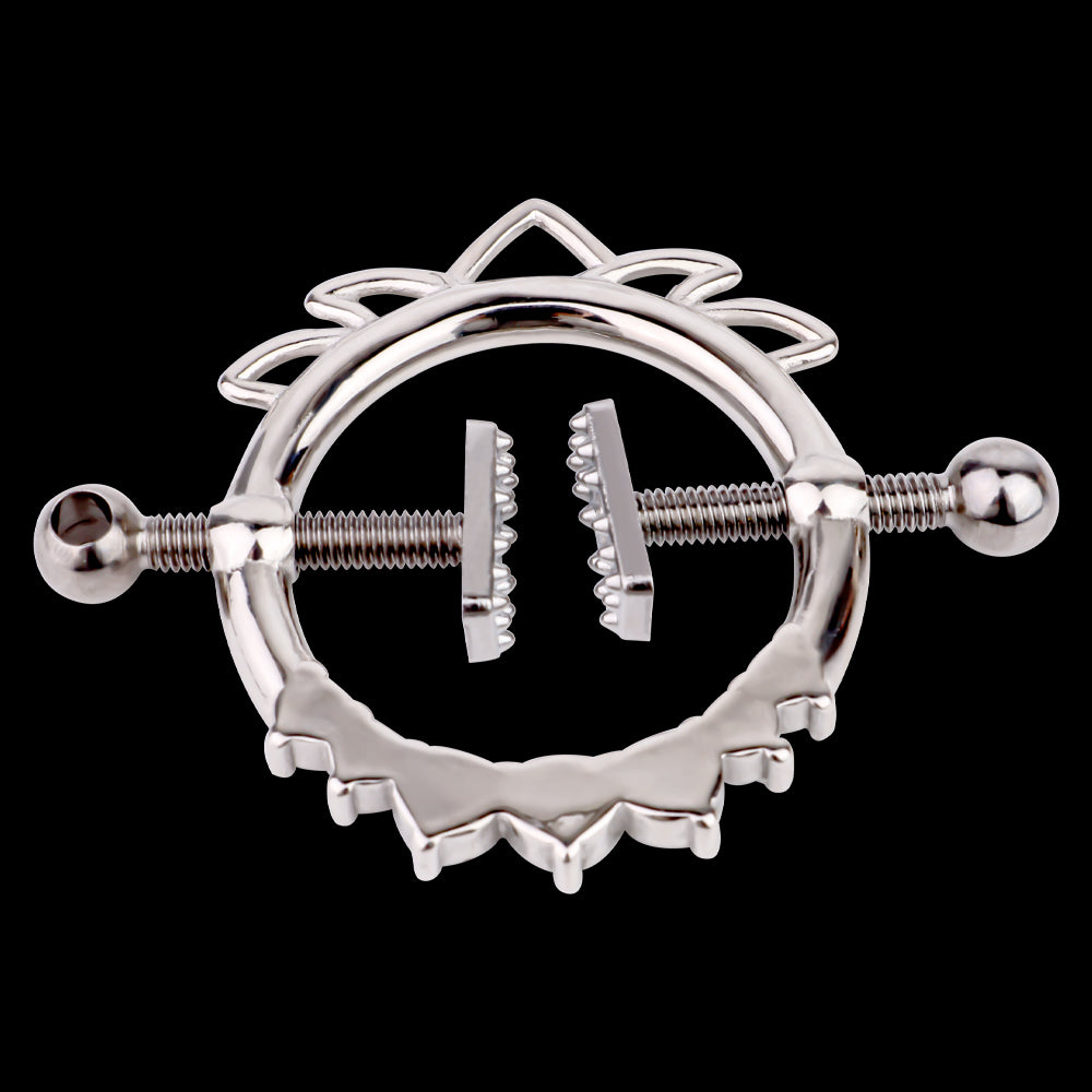 Stainless Fantasy Nipple Clamps – Extreme Restraints Metal Necklace Sex Toys for BDSM