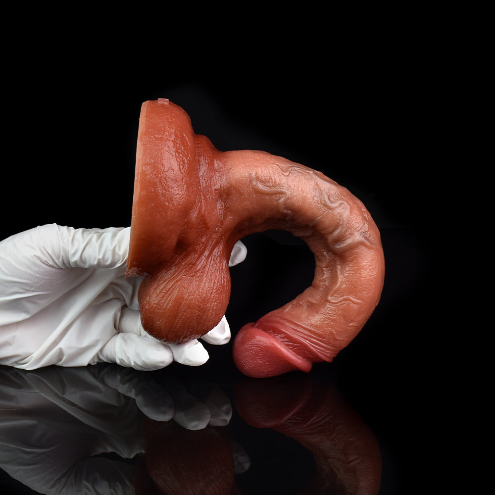 Curved Precision Silicone Dildo - Perfect Guidance for G-Spot and P-Spot