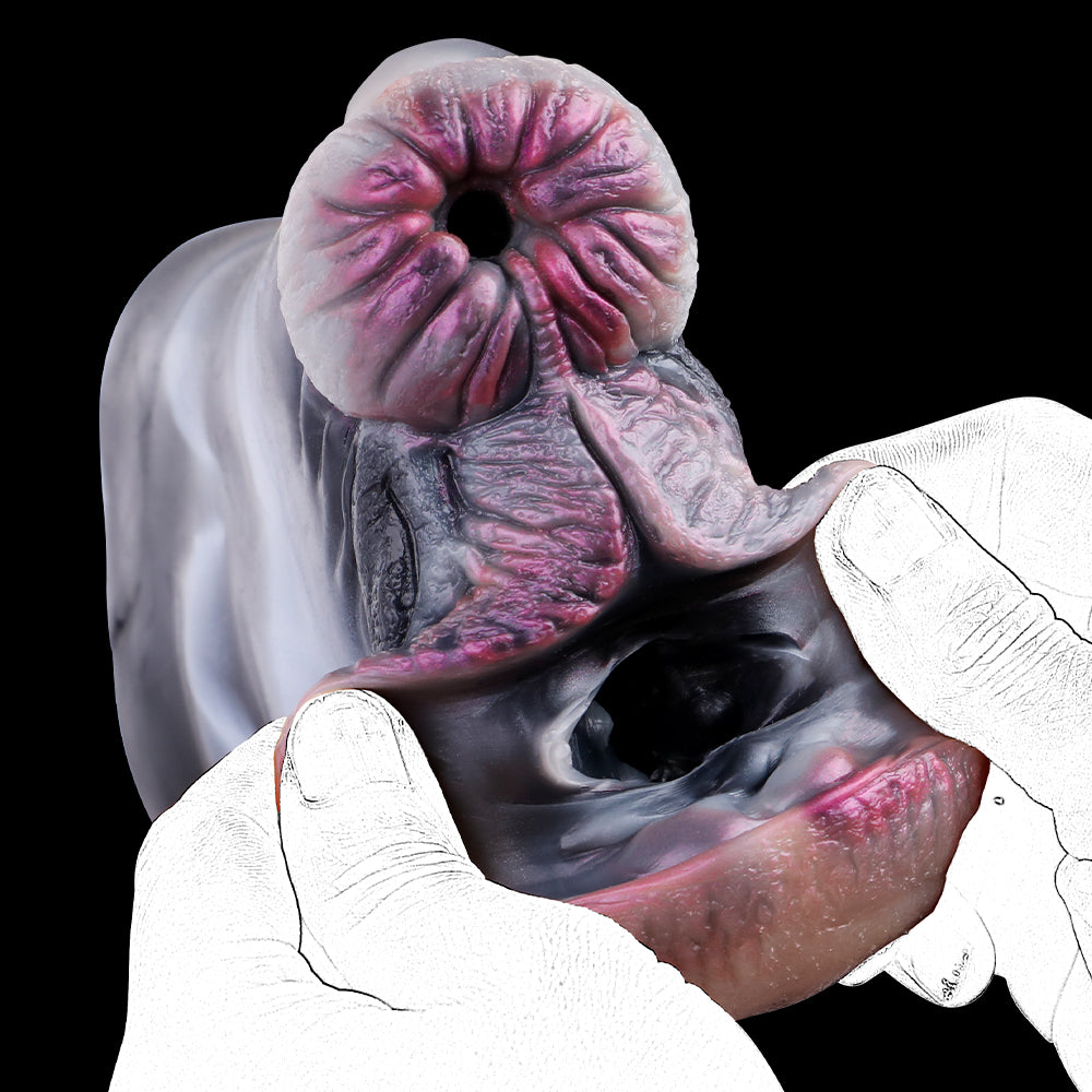 Beast World Zebra Pocket Pussy: juguete sexual realista de doble canal