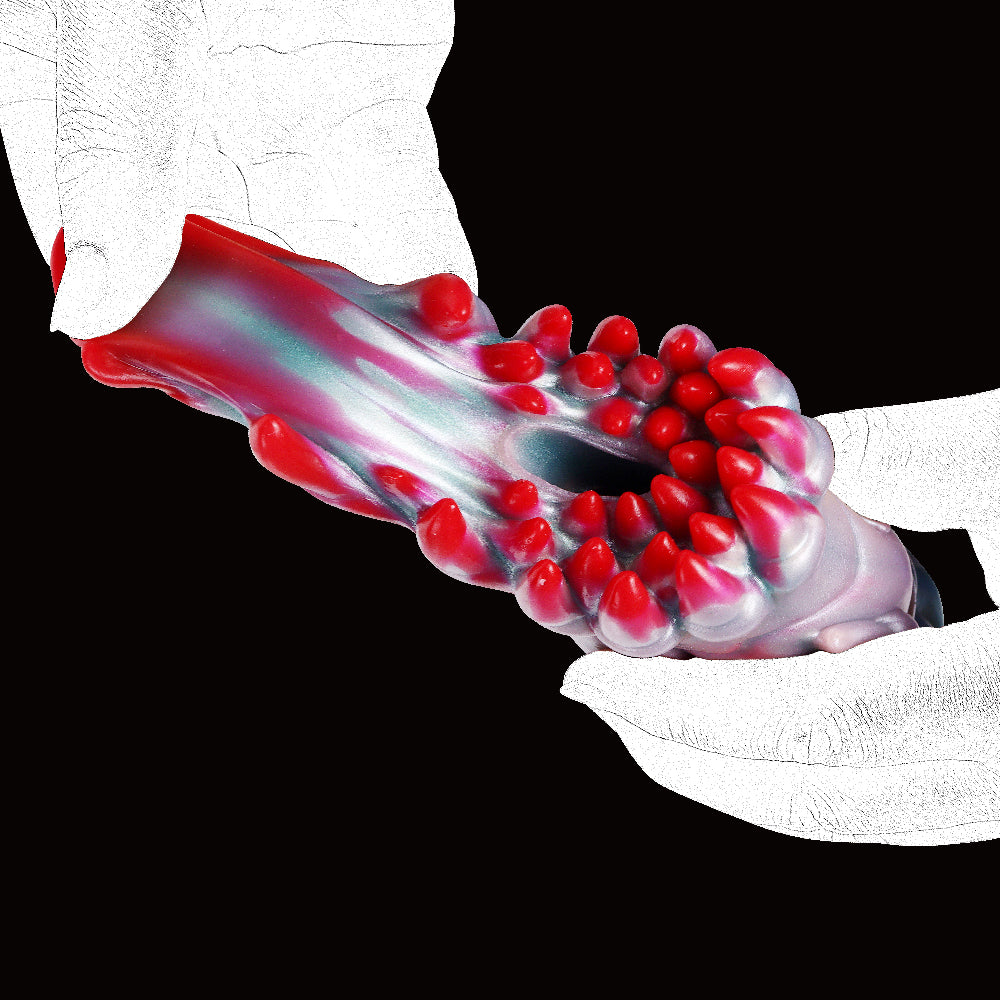 Vagina de bolsillo de silicona con forma de flor de vid: una nueva experiencia de masaje de pene masculino de fantasía