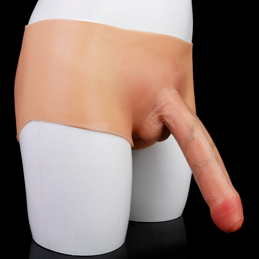 Braguitas consolador realistas de 20 cm - Ropa interior de silicona con correas, juguetes sexuales para mujeres lesbianas