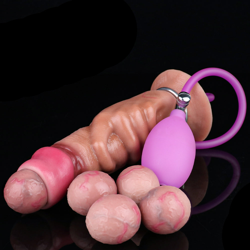 Fantasy Silicone Ovipositior Dildo Anal Butt Plug - Unique Gripping Design Female Sex Toy
