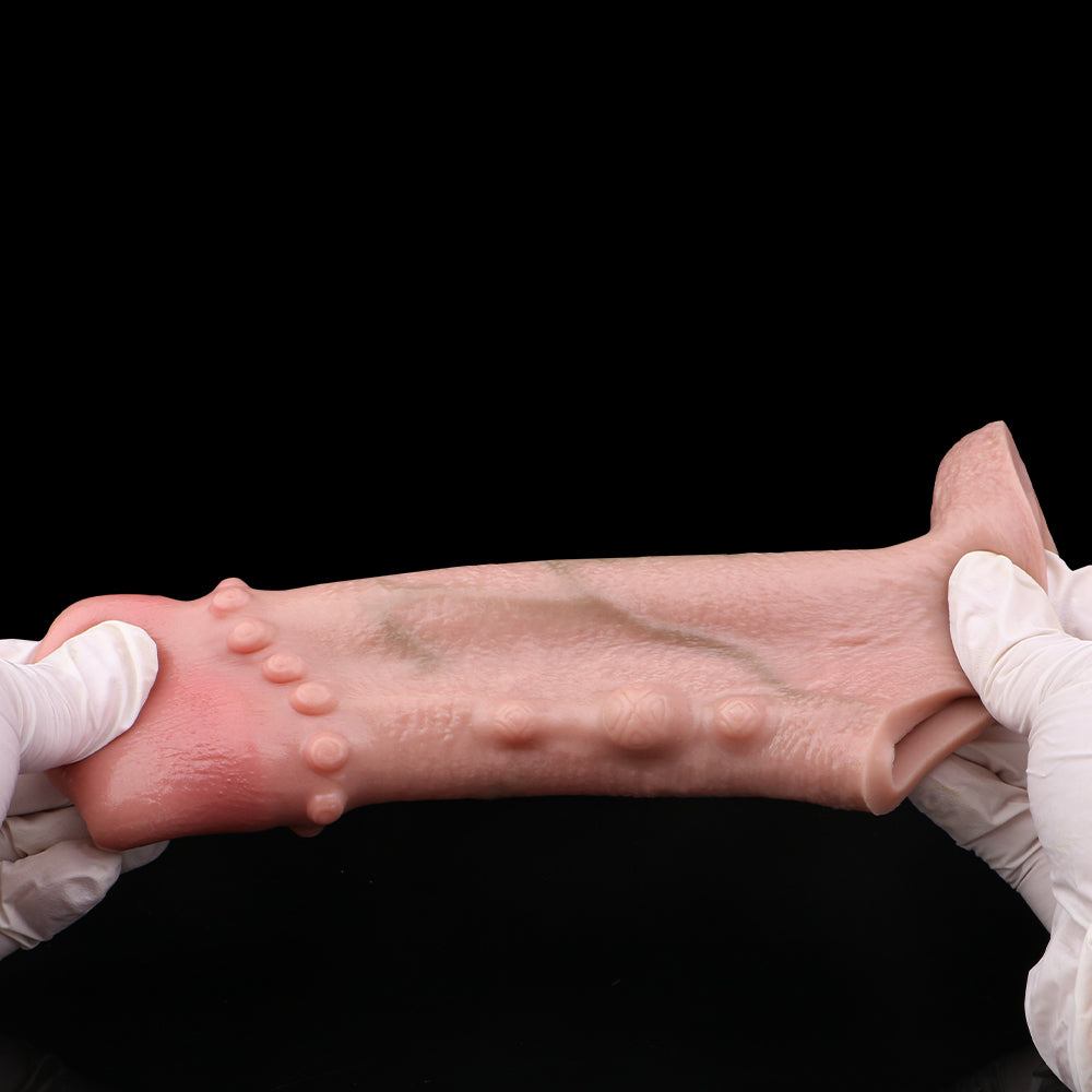 Realistic Contact Penis Sleeve - Fine Design, Durable Male Sex Toy