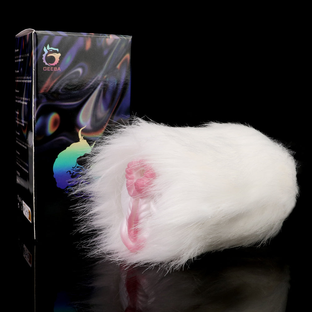 White Horse Fur Pocket Pussy – Plush Masturbation Sex Toys