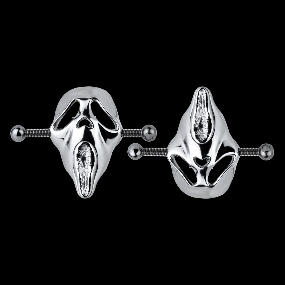Skull Nipple Clamps Bondage Kit-Metal Kinky Sex Toys for Women