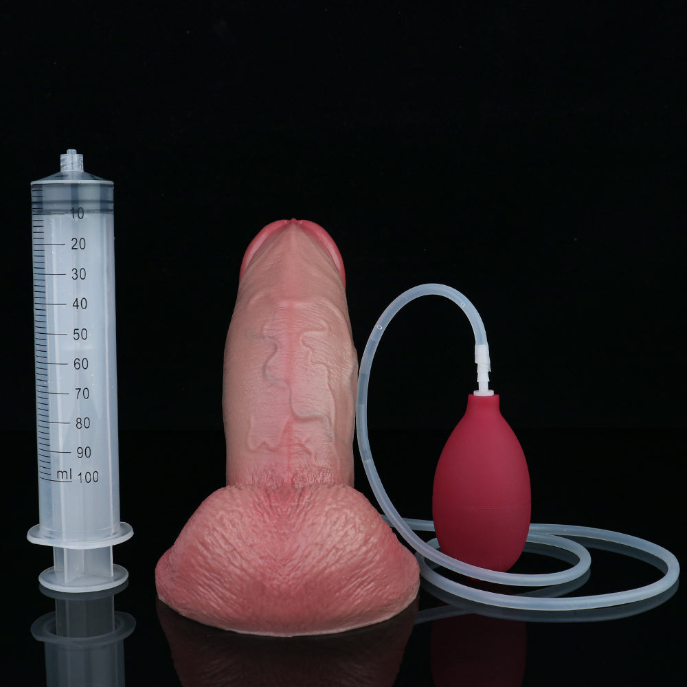 Huge Realistic Squirting Anal Dildo – Strap On Silicone Masturbation Female Sex Toys