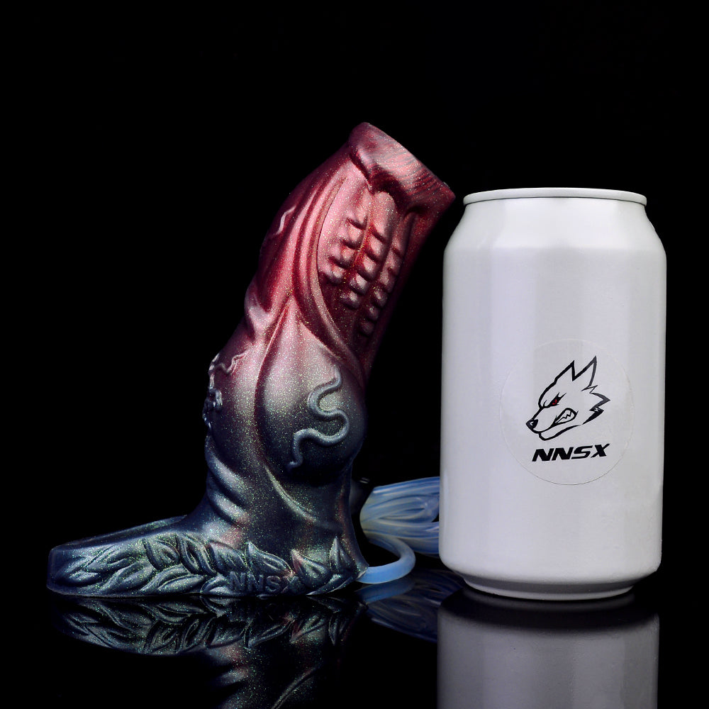 Squirting Penis Sleeve Male Sex Toys — Forced Orgasm Silicone 5.5 Inch Cock Extender
