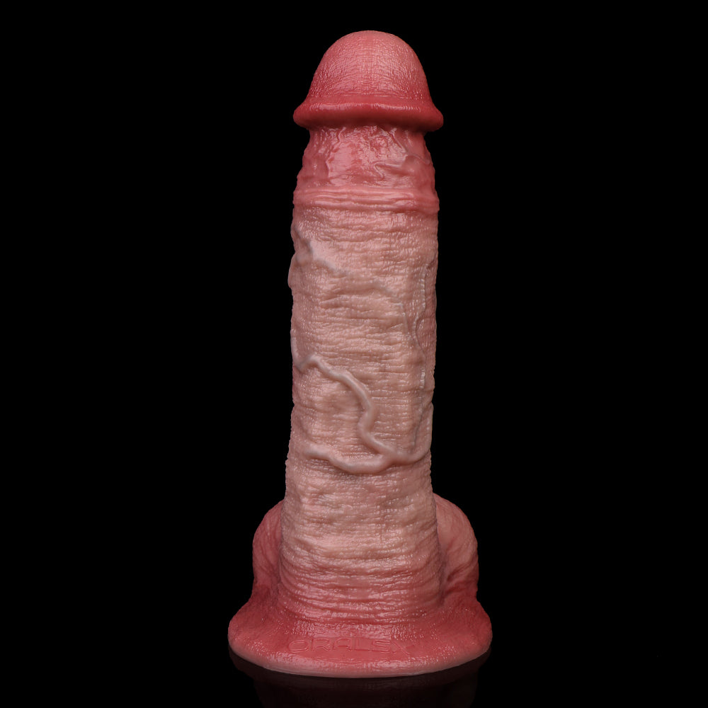 Scarred Realistic Dildo - Detailed Vein Texture Silicone Anal Sex Toy