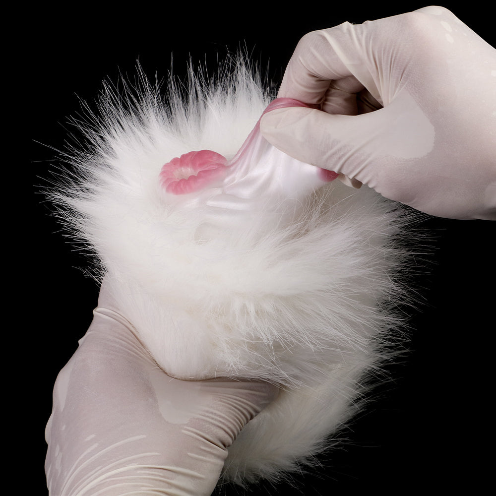 White Horse Fur Pocket Pussy – Plush Masturbation Sex Toys