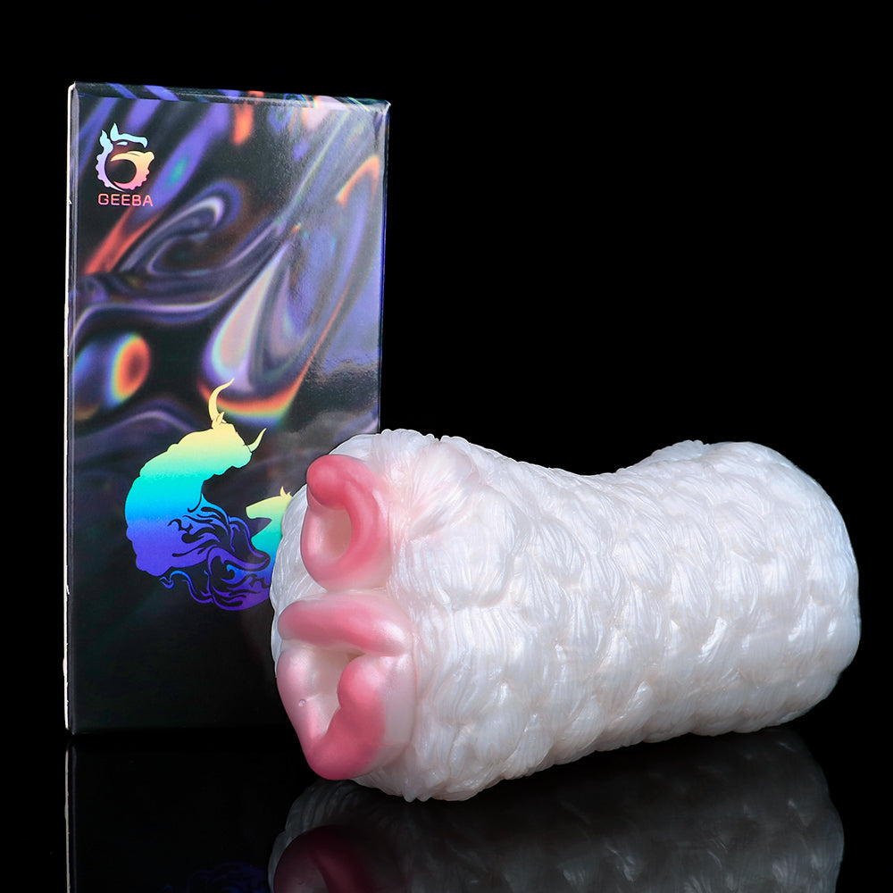 Dual-Channel Silicone Vibrating Pocket Pussy — Male Penis Massage Masturbation Cup
