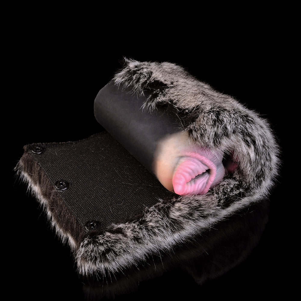 Vagina de bolsillo de piel de perro negro: juguetes sexuales sensoriales realistas para la masturbación masculina