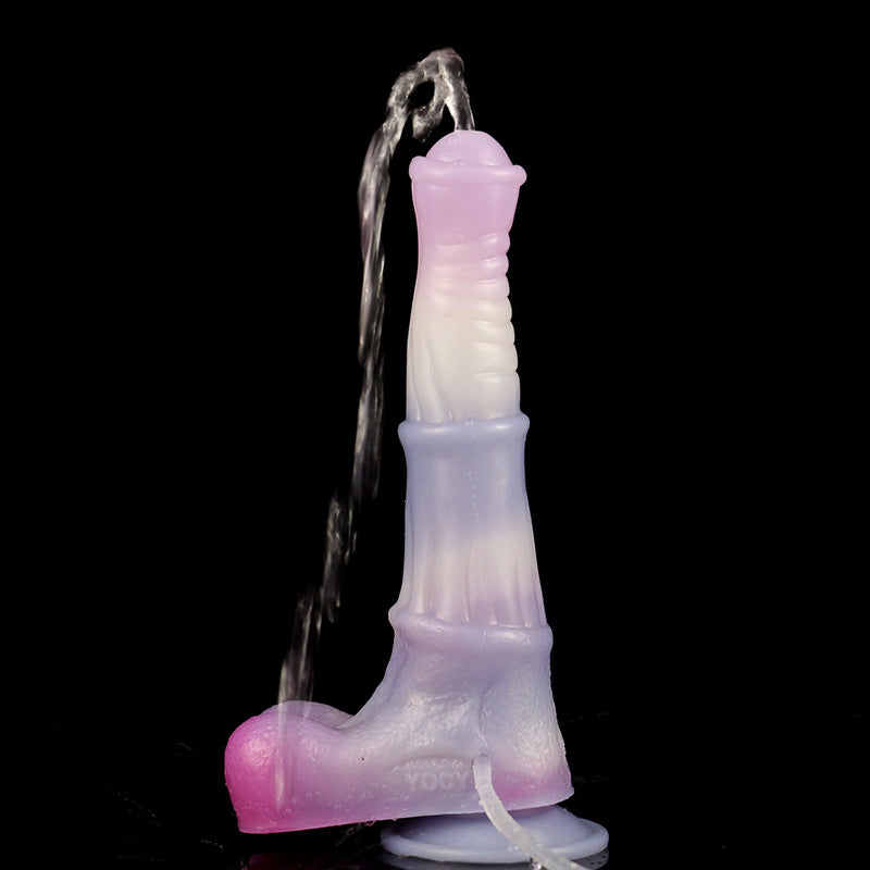 Fantasy Monster Horse Squirting Dildo - Female Anal and Vaginal Simulation Ejaculation Control Device