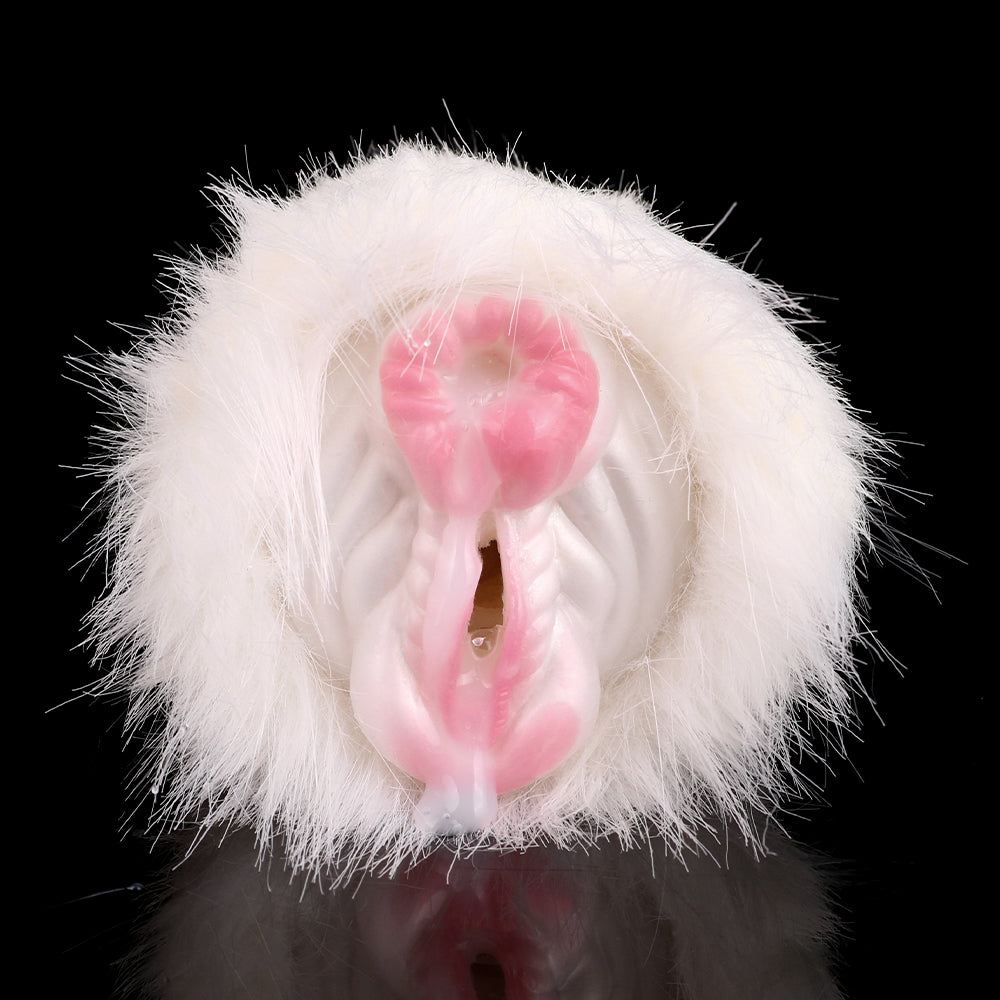 White Horse Fur Pocket Pussy – Plush Masturbation Sex Toys