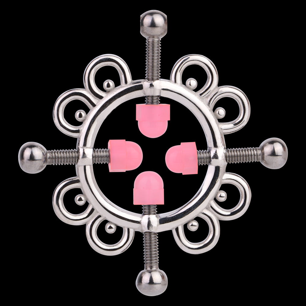 Snowflake Nipple Clamps Bondage Kit – Metal Extreme Restraints Female Sex Toys for BDSM