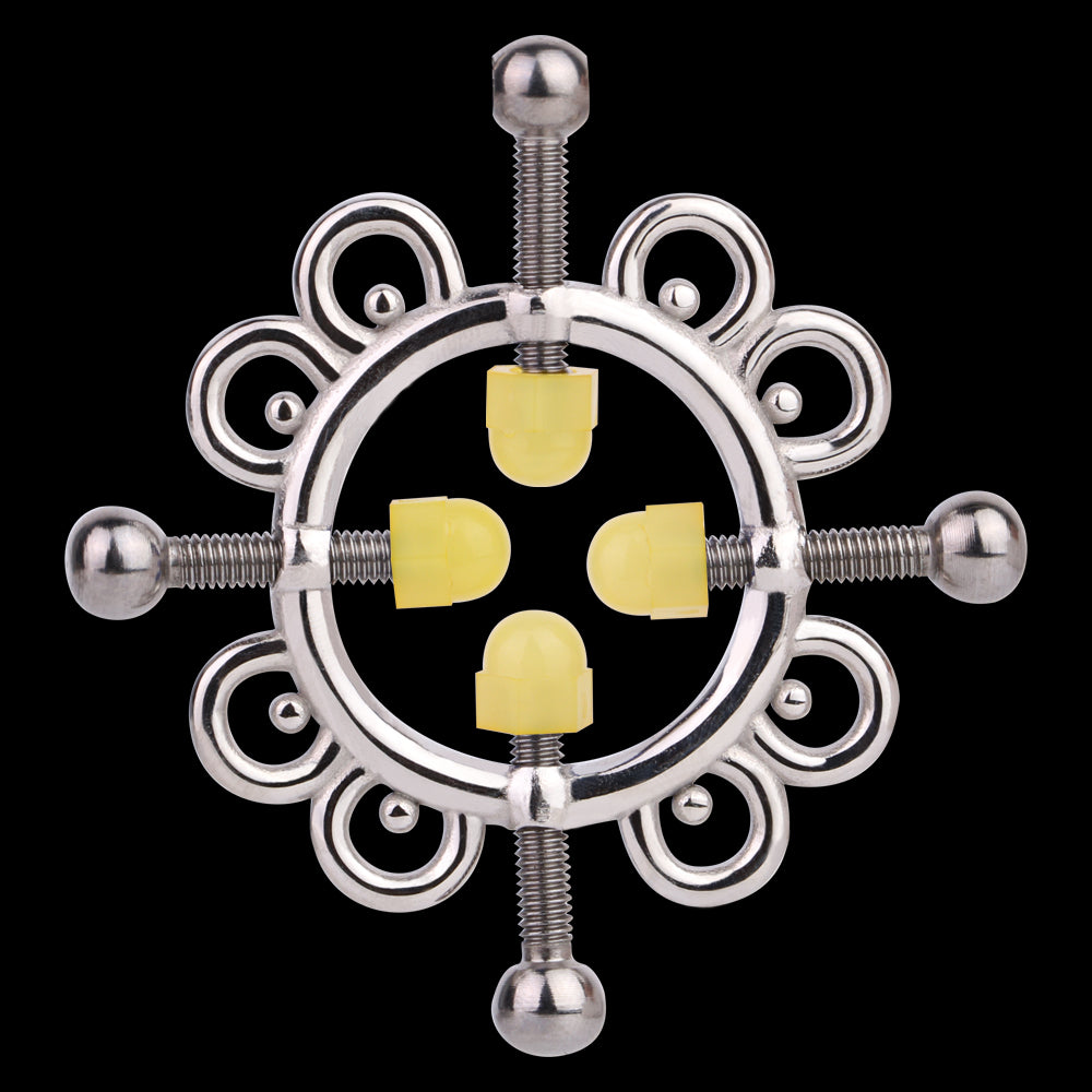 Snowflake Nipple Clamps Bondage Kit – Metal Extreme Restraints Female Sex Toys for BDSM